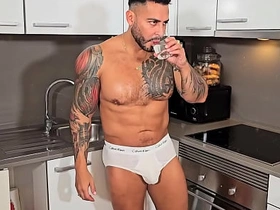 BlakeMason: Tatted Fabio Toba like a breath of fresh air on Viktor Rom enormous dick in the kitchen asian academy boys joyful sex videos