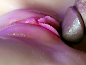 Juicy pussy close-up absorbs a portion be incumbent on sperm from a broad in the beam cock and slurps! asian gay sex sucking videos