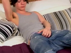 HomoEmo: Hot Emo Sandy Jenkins jack off his stiff meat in bed xxnx.com asian gay sex videos