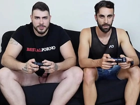 Straight friends betting on the playstation asian gay sex videos in train