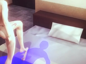 Yaoi Femboy Green hair amazing skills - Japanese Asian Manga Gay Porn asian gay outdoor sex videos