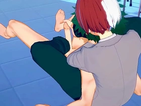 Boku Itty-bitty Hero Academia Yaoi - Heroic Heavens: Deku-Todoroki - Japanese Asian Manga Anime Unconcerned Porn ancient asian Unconcerned coition videos