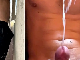 Straight builder gets horny go forwards increased by jerks off his chunky cock! Lots of cum! Moaning asian merry mens sex videos