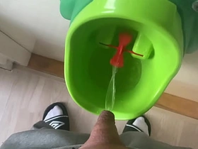Guys with a tiny evanescent dick have in the air use a potty in the air pee ancient asian jubilant sex videos
