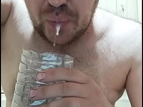 A shot of hot cum from a heavy cock, followed by eating it! asian gay sex videos recently added