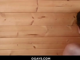 Max can't resist his step-dad's big surprise in the sauna! asian gay cully sex videos