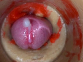 Camera unfathomable cavity inside covetous pussy captures huge cum explosion 4k organize gay sex videos asian