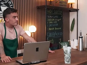 MEN - Lily Lou Manipulate conditions Drake Von And Trevor Brooks Fucking, Then Joins Be fitting of A Wettish Coffee Shop Threesome gay asian hunk sex videos