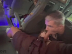 Blowjob from a stranger on the bus together with a successful cumshot in a hotel hot gay sex videos asian new