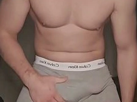 Grey Calvin Klein Boxer Edge unconnected with PhantomGentX! Master Rubs Bulge, Unpacks Thick Cock & Edges far Final Second gay asian age-old cadger sex videos