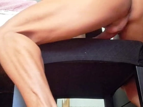 Hotsportfitboy Jerks Off Huge Hard Cock on Chair Until Big Cumshot cheerful asian daddy sex videos
