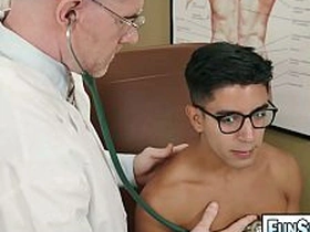 WHAM—OOF! Nnngggghhh! Petite Latino Milo Miles twink gets his ass destroyed by Doctor Legrand Wolf as he rams his fucking humongous dick gaping void into Milos' guts! asian bus gay sex videos