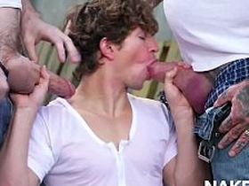 Greyson Myles And Eddie Patrick Having A Group Outdoor Sex sex videos asian gay tamil