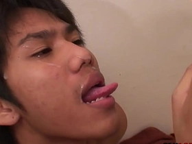 Cocksucking Asian twinks have bareback duo in the lead pissing asian china gay boys sex videos