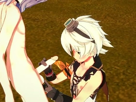 Genshin Impact Yaoi- Bennett Handjob with the addition of fucked by Razor - Japanese asian manga anime game porn gay asian china gay uncle sex videos