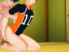 Haikyuu Yaoi - Kaheyama with the addition of Hinata having sex to tatami - Asian Japanese Manga Anime Hentai Gay Porn asian gay sex tooter videos