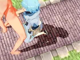 Genshin Impact Yaoi - Tartaglia x Chongyun HardSex - Sissy crossdress Japanese Asian Manga Anime Pastime Porn Gay asian gay boy coition videos