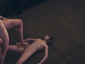 Genshin Brunt Yaoi - Venti Blowjob and Footjob - Sissy crossdress Japanese Asian Manga Anime Lark Porn merry asian merry sex videos easy