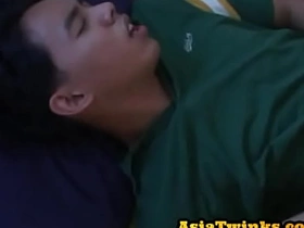 Pickedup Asian twink anal fullest extent baulk giving blowjob asian gay roommate sexual relations videos