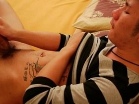 Asian gay strokes his cock in bed hot asian gay sex videos hd