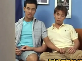 Japanese twink dick blowing before bareback doggy sex asian gay hunks sex videos