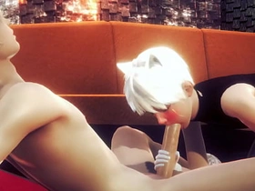 Yaoi Femboy - Alan Handjob and blowjob - Sissy Trap Crossdresser Anime Manga Japanese Asian Game Porn Gay asian gay bathroom intercourse videos