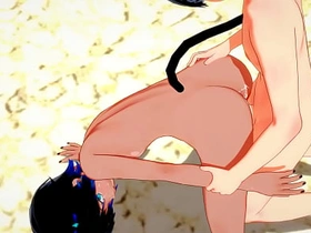 Yaoi - Catboy x Foxboy bareback twice - Sissy crossdress Japanese Asian Manga Anime Film  Game Porn Detached asian Detached increased by girl sex videos